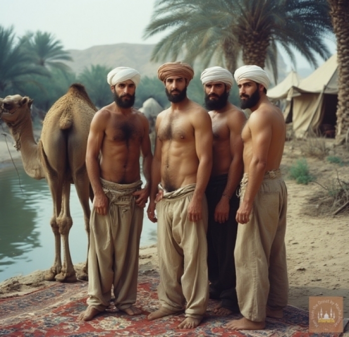 AI - P****o Series 019 - A Caravan takes a Break in an Oasis naked. Part1.