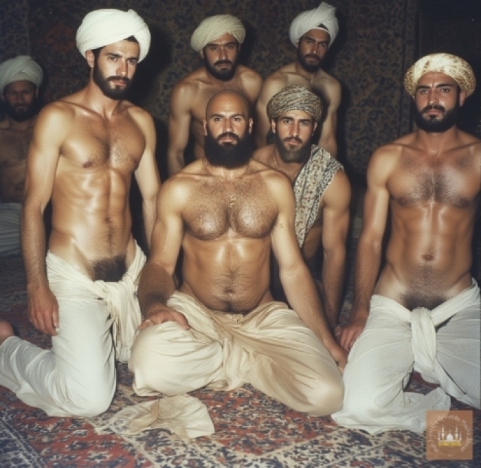 AI P****o Series 020 - In an old Sultan Palace. Part1