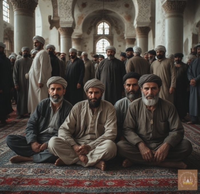 AI P****o Series 026 - Iraqi Men in an old Palace. part1