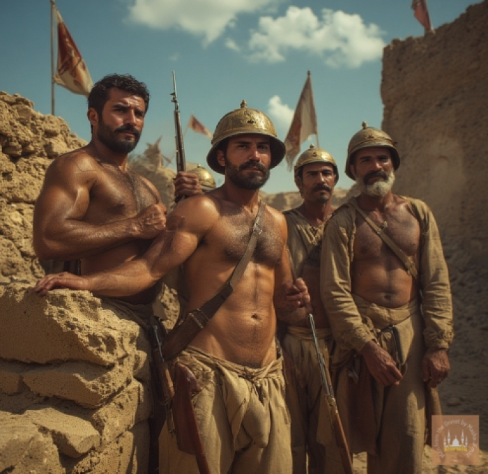 AI - P****o Series 034 - Ottoman Soldiers wash their Uniform. Part2