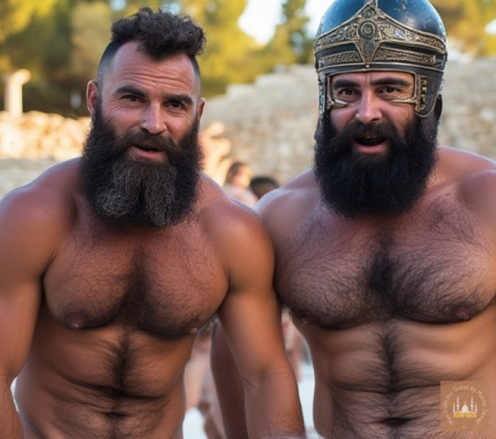 P****o Series 042 - In an ancient Greek Combat Arena. Part1