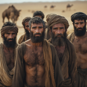 P****o Series 046 - Arab Camel Drivers meet in the Desert. Part2
