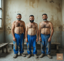 AI P****o Series 048 - Turkish Kurdish Factory Workers taking a shower Part2