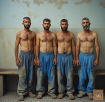 AI P****o Series 049 - Turkish Kurdish Factory Workers taking a shower Part3