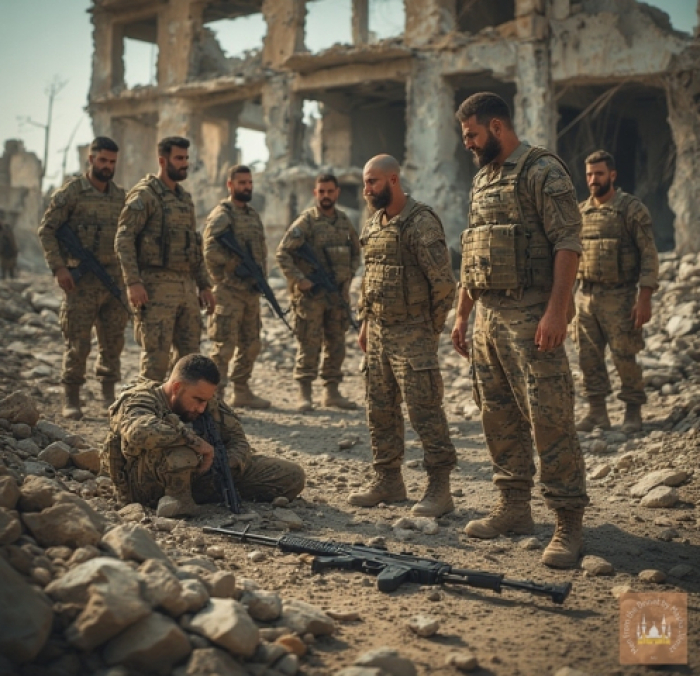 AI P****o Series 053 - I meet Syrian Kurdish Soldiers in the Rubble. Part2