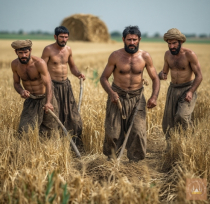 AI P****o Series 054 - East Anatolian Farmers in a Grain Field. Part1