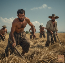 AI P****o Series 055 - East Anatolian Farmers in a Grain Field. Part2