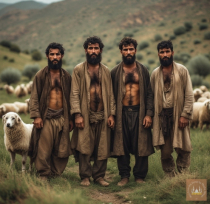 AI P****o Series 057 - Lonely Sheep Shepherds meet in the Mountains. Part2