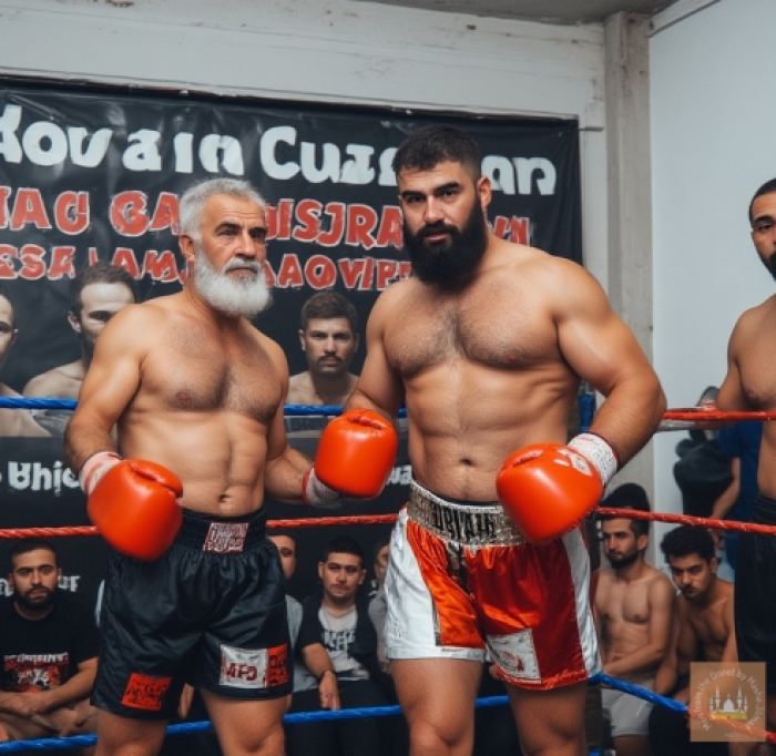 AI - P****o Series 061 - Naked Turkish Boxers in a Boxing Arena - Part2