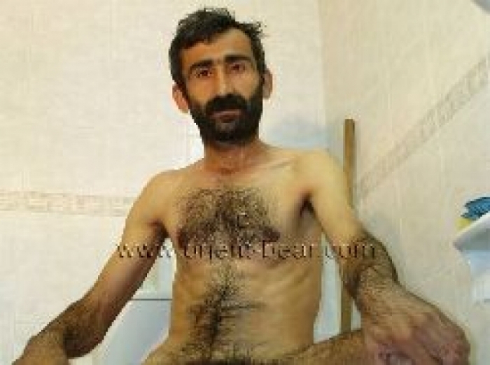 Haluk - a very Hairy Naked Kurdish Man jerks off in the Bathroom. (id88)