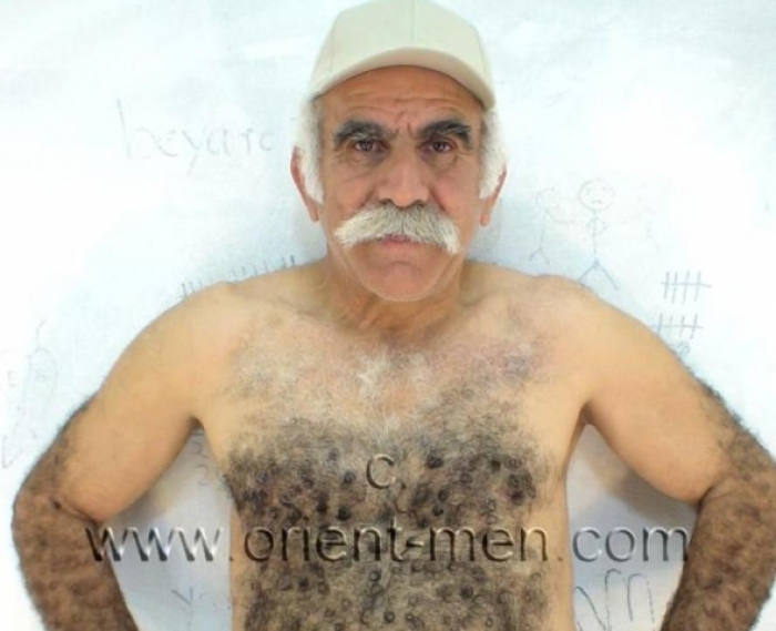 Ibrahim M. - a older Hairy Turkish Silver **** in Rubber Boots. (id285)