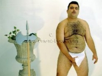 Mesut D. - a Naked Hairy Turkish **** plays a ancient roman soldier. (id20)