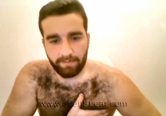 Ikbal - a Naked Hairy Turk from the Orient shows his hairy Ass. (id1098)