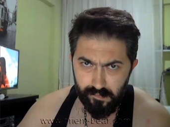 Guenay - a horny Hairy **** Turk with a long and thin **** in a Webcam Turkish **** Video. (id1219)