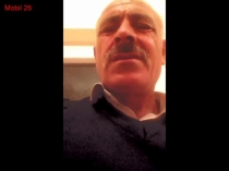 Mobil-26 - a horny Turkish Grandfather wanking in a Skype Show with a Man