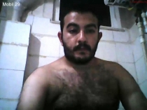Mobil-29 - is an Iraqi young **** wanking in the Bathroom