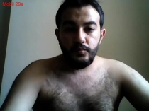 Mobil-29a - a young naked Iraqi **** jerking his thick **** in Bed