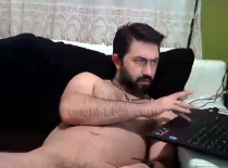 Guenay - is an always horny young Naked Turkish Man with a long and thin **** in a Turkish **** Video. (id1375)