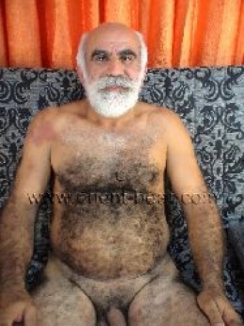 Ibrahim M. - a  Naked Turkish Silver Daddy with a big **** in a furry Turkish **** Video. (id138)