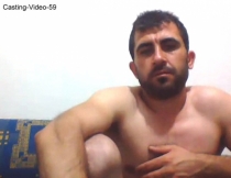 Video Casting 59 - a  very erotic **** Turkish Man with a sexy Face in a Webcam Turkish **** Video. (id1414)