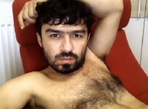 Pontus - a Naked Hairy Turk with a sexy Face in a Webcam Turkish **** Vide (id1422)