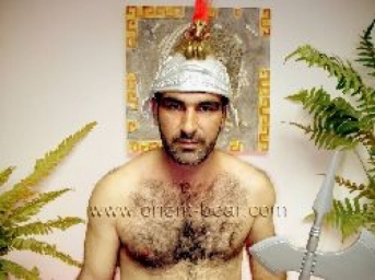 Safak - a naked very Hairy Kurdish Man plays a Roman Soldier. (id1532)