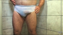 no-name-no-face-031 - a strong Older Turkish **** jerks off in the shower in a turkish **** video. (id1562)