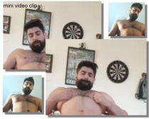 Mini video clip - here a Naked Turk with a sexy Face with a ****d jerks off. (id1615)