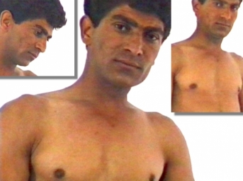 Fikret - a hairles Naked Iranian Man with a perfect muscular Body in a  in a very, very Old Kurdish **** Video.