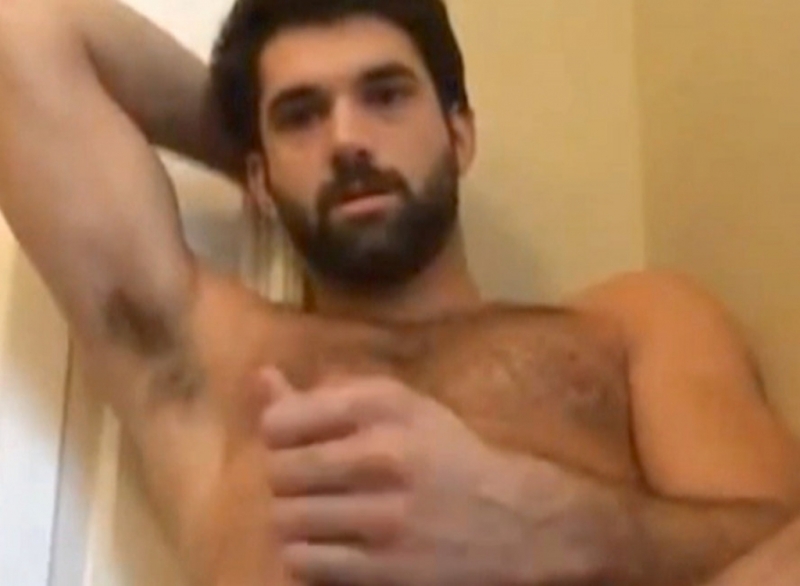 Model 1679 - a very Hairy Kurd sits naked on his Bed and jerks off in a Kurdish **** Video. (id1679)