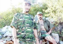Ali S. + Hakan Y. - two naked Turkish Soldiers jerk off in their Guard Duty in a oldy Turkish Outdoor **** Video. (id179)