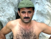 Arif - a half Naked Turkish Soldier whos wanking in the Mountains. (id281)