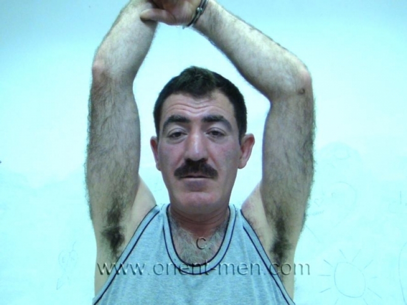 Sefer - a very Hairy Turkish **** hangs from the Ceiling with Handcuffs. (id426)