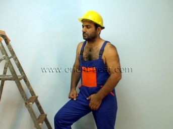 Fevzi M. - a big Hairy Naked Kurdish **** with a monster big **** and with big Balls jerks off. (id446)