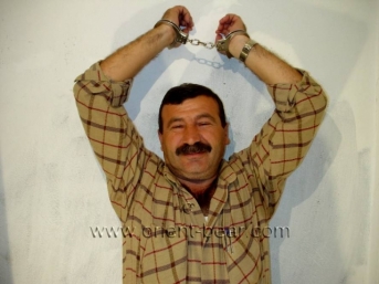 Burak - a Older Hairy Turk plays a Prisoner in Handcuffs whos in his Cell jerks. (id616)