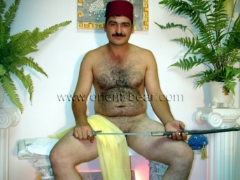 Fatih - a naked Hairy Turkish **** with a thick and rock hard ****. (id684)