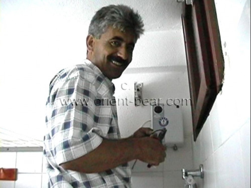 Hayri H. - a sexy Naked Turkish Man with a very hard totally shaved ****. (id794)