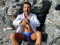 Rasim - a horny young Naked Turkish Man jerking off at the Fishing Port. (Id989)