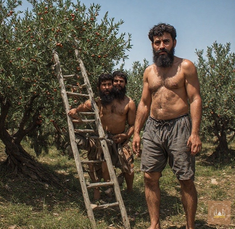 AI Photo Series 109 - Turkish and Kurdish Olive Farmers harvesting. Part3 AI Photo Series
